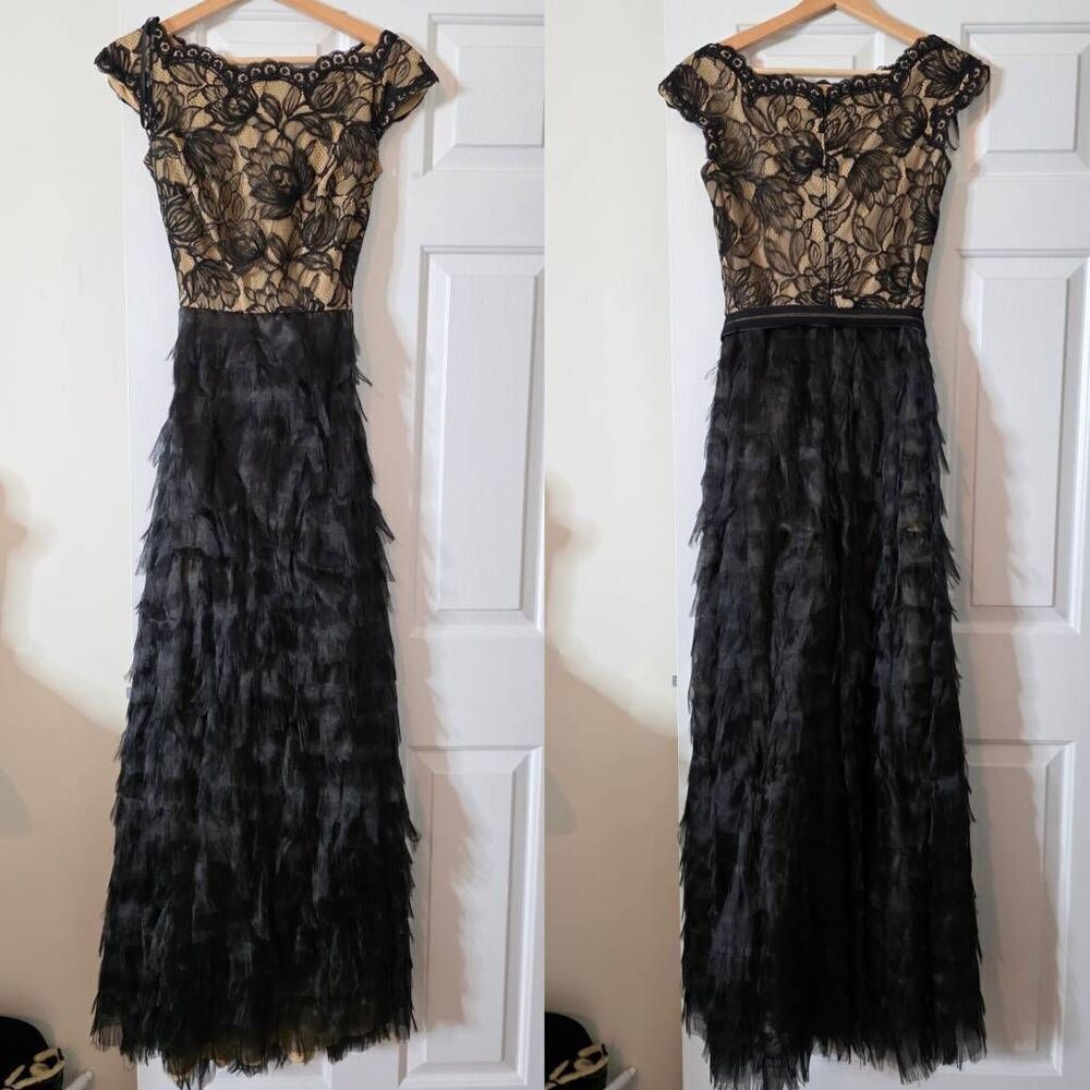NWOT Tadashi shoji Gown, Black 2